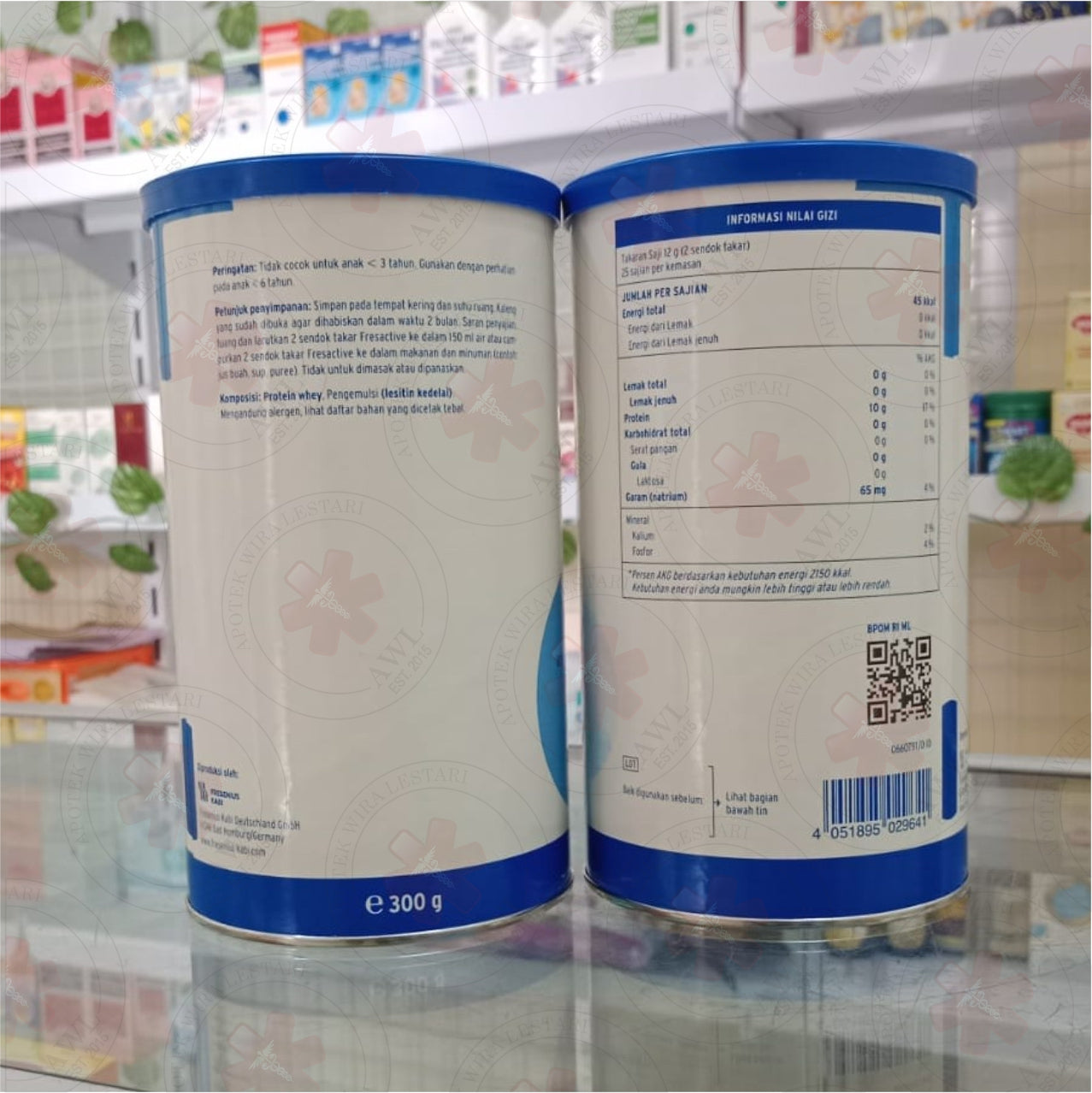 FRESACTIVE WHEY PROTEIN BUBUK (isi 300 Gram)